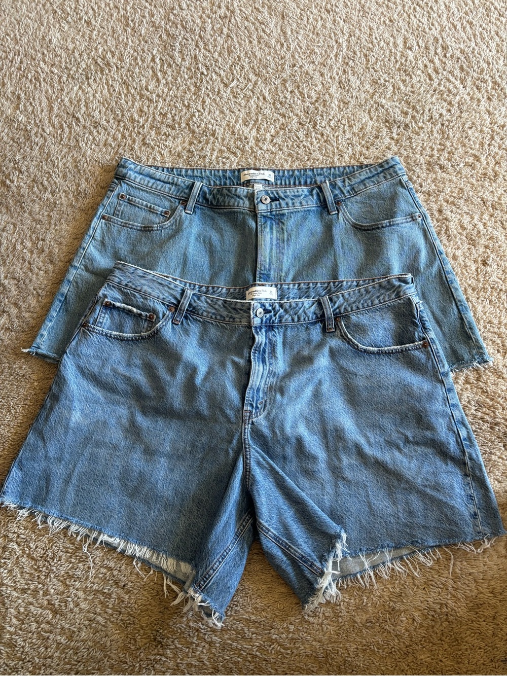 Abercrombie and Fitch Jean shorts bundle curve love